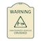 Signmission Warning Unauthorized Vehicles Crushed W/ Graphic Heavy-Gauge Aluminum Sign, 24" x 18", TG-1824-22709 A-DES-TG-1824-22709 - alternate 1